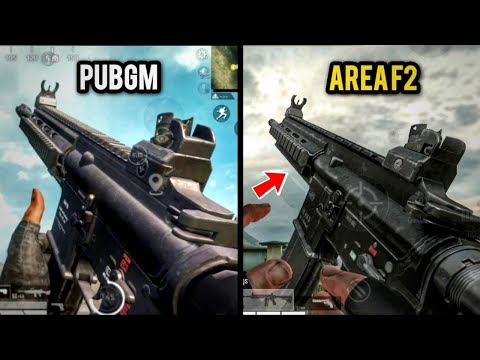 PUBG Mobile vs Area F2 (Reload Animations & Sounds) Weapons Comparison