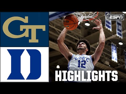 Georgia Tech Yellow Jackets vs. Duke Blue Devils | Full Game Highlights | ESPN College Basketball