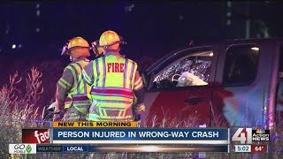 Wrong-way crash in Lee's Summit sends one to hospital with minor injuries