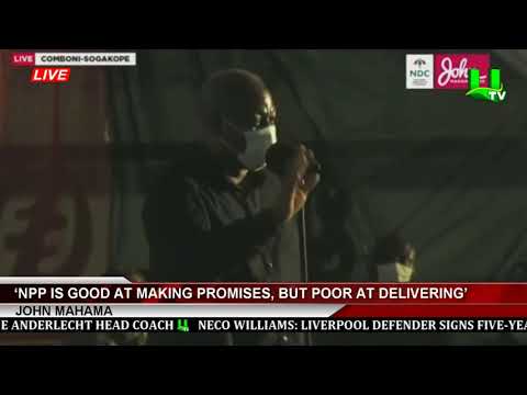 ‘NPP Is Good At Making Promises, But Poor At Delivering’ - John Mahama