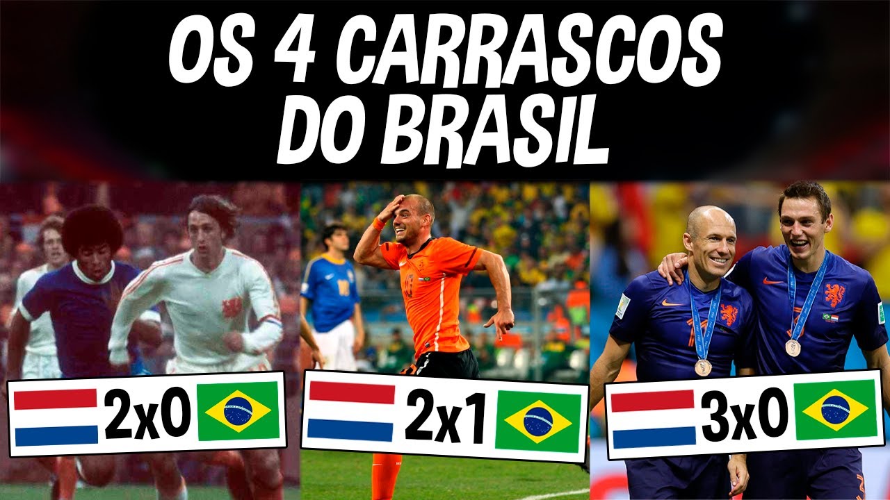 As únicas 4 seleções que o Brasil MAIS PERDE do que ganha...