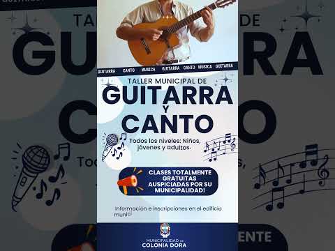 ¡Aprende GUITARRA Y CANTO GRATIS en Colonia Dora! 🎶