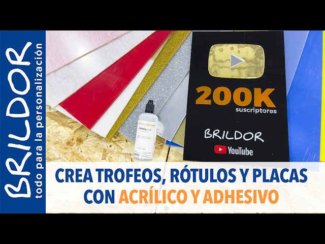 Vídeo relacionado con Trofeos Martínez - Trofeo de metacrilato Impreso a Color Personalizable con Base mármol. (16cm)
