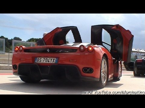 Ferrari Enzo in Action - Ride Rev Accelerations Drifts Fly Bys