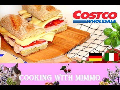 Costco Truthahnschinken Provolone Sandwich / Panino con Prosciutto di tacchino e Provola (Copycat)