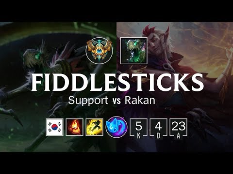 Fiddlesticks Support vs Rakan - KR Challenger Patch 8.21