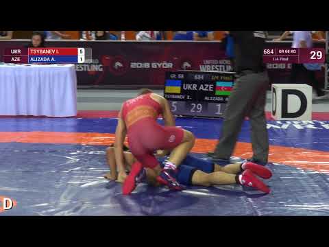 1/4 GR - 68 kg: I. TSYBANEV (UKR) v. A. ALIZADA (AZE)