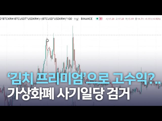 '김치 프리미엄'으로 고수익?.. 가상화폐 사기일당 검거