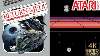 Star Wars Return of the Jedi Death Star Battle Atari 2600 4k Gameplay