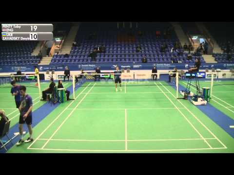 Badminton - Toby Penty vs Dmytro Zavadsky (MS, R32) - Swedish Masters 2016