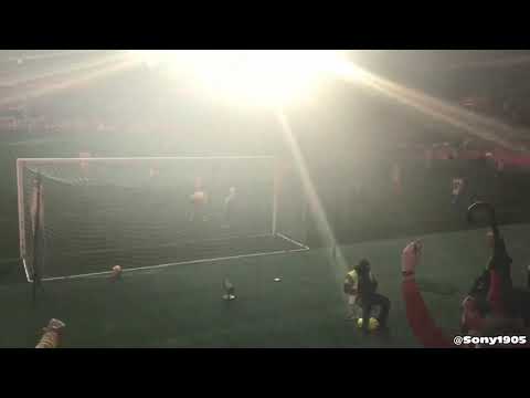 Gol de Robin Lod al Alcorcón (no) visto desde la grada (Sporting 2, Alcorcón 0).