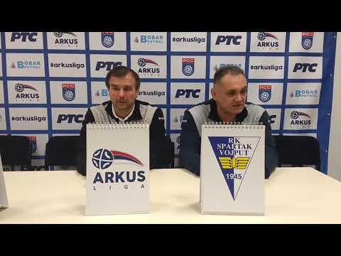 ARKUS liga 19. kolo / RK Partizan - RK Spartak / Konferencija za medije