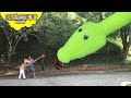 GIANT SNAKE VS. TODDLER | Skyheart and Daddy finds a huge green snake in the cabin
