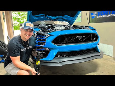 Mach 1 Mustang takes HARD TURNS with UPGRADED Suspension!!
