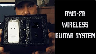 Video thumbnail for GWS-26 Wireless Guitar System 5.8GHz from Getaria by Miguel Sequeira