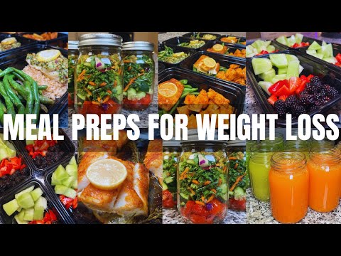 MEAL PREP FOR WEIGHT LOSS | Protein Bowls, Fruit Bowls & Salad Jars Recipes