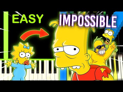 THE SIMPSONS THEME from TOO EASY to IMPOSSIBLE