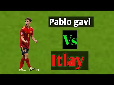 Pablo gavi vs itlay (debut for Spain) pablo paéz Gavi #soccerweb soccer web