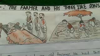 "THE FARMER AND HIS THREE IDLE SONS" An inspiring story for children.