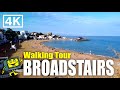 BROADSTAIRS Kent UK - Town, Seafront & Viking Bay - 4K Walking Tour