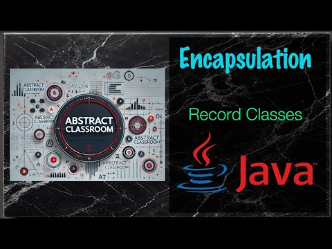 Java Lecture Data Encapsulation Record Classes