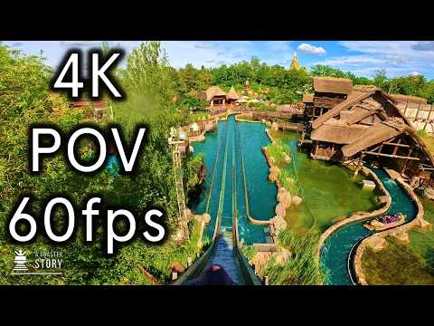Menhir Express Log Flume - Parc Astérix 4K60 POV