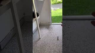 Magic Resin Floor Epoxy! In progress… #floorepoxy #floorcoating #epoxyresin