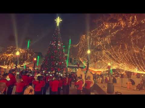 FKMS Falcon Band performs on Ocala square 12-02-2022