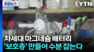 차세대 마그네슘 배터리, '보호층' 만들어 수분 잡는다 / YTN
