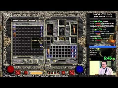 Diablo 2 - One Hand BOWAZON Any% Speedrun!! - Part 1!
