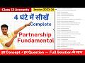 1 Partnership Fundamentals ONE SHOT Class 12th Accounts Board 2026