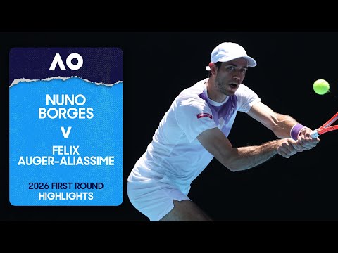 Nuno Borges v Felix Auger-Aliassime Highlights | Australian Open 2026 First Round