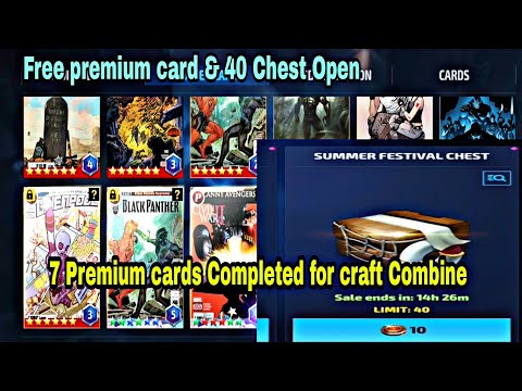 7 Premium Cards Completed | Free Premium Card & 40 Chest Opened 1 September - Marvel Future Fight