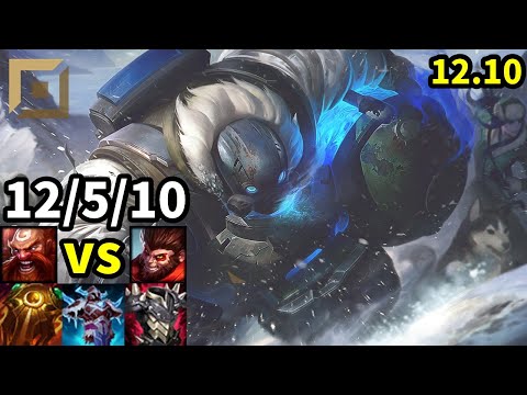 Gragas Top vs Wukong - KR Master | Patch 12.10