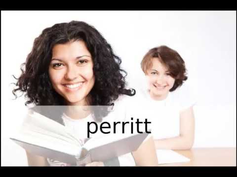How to pronounce perritt / How to say perritt