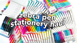 Zebra Pen Stationery Haul!!