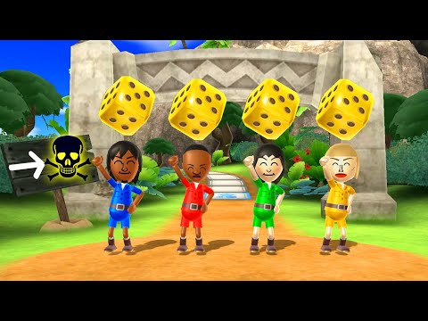 Wii Party Board Game Island (Expert CPU) - Yuya Vs Theo Vs Rin Vs Silke