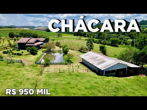 (INDISPONÍVEL) CHÁCARA À VENDA EM NOVA ITABERABA SC | CASA, PISCINA, AÇUDE E ÓTIMA LOCALIZAÇÃO