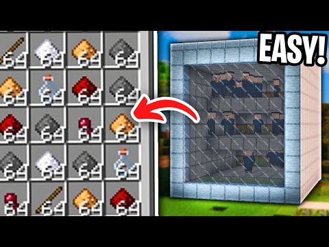 Easiest AFK Witch Farm in Minecraft!