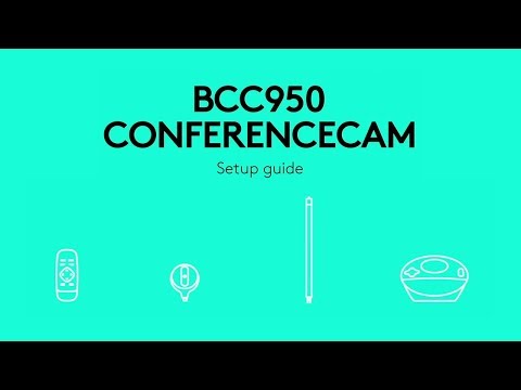 Black bcc950 logitech conference cam