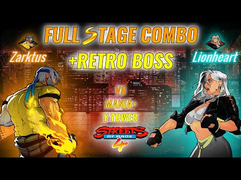 Streets of Rage 4/ V8/ Mania+/ Co-op/ Y Tower Full Stage Combo + Retro Boss!!!
