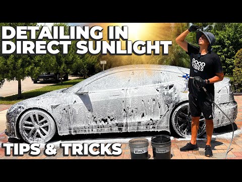 How to Effectively Wash a Car in the Sun Without a Canopy or Deionized Water!