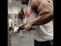 Cable tricep push down with a twist