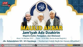 Download lagu LIVE  PERINGATAN MAULID AKBAR MAJELIS ADZ DZAKIRIN HABIB NAJIB BIN HASAN ALHADDAD AMPEL SURABAYA mp3