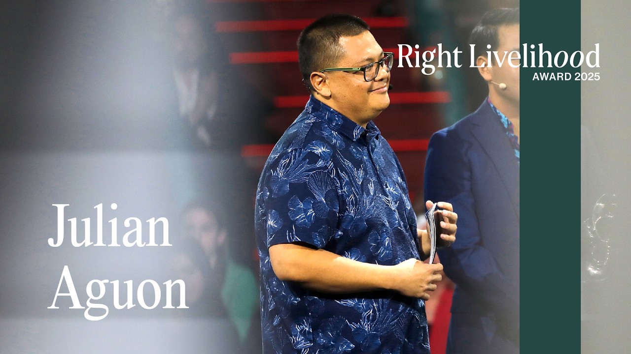 Julian Aguon delivers acceptance speech | 2025 Right Livelihood Award Presentation