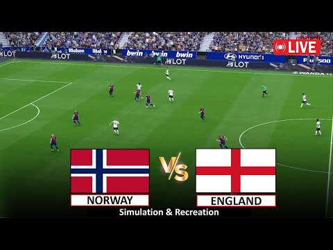 🔴Live : England vs Norway I Video Game Simulation I Full Match Live Stream I 12 July, 2026