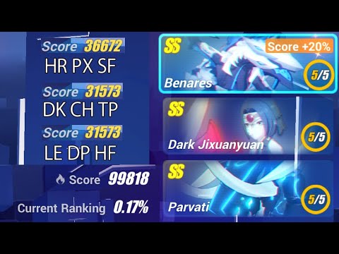 [HI3SEA] Memorial W36 - Benares 36672/30560; DXY 31573; Parvati 31573 - Exalted