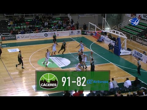 Resumen: Cáceres Patrimonio de la Humanidad - Palma Air Europa [LEB Oro 16/17]