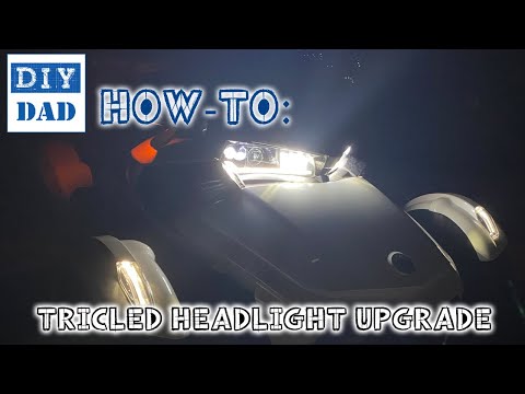 Headlight/DRL LED upgrade from TricLED on a 2019+ Spyder F3 - Full Install