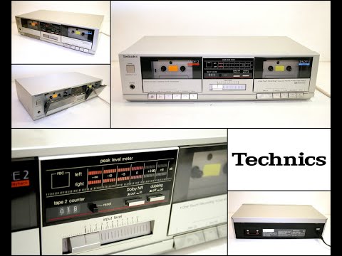 1980's Technics RS-D550W Stereo Double Cassette Deck